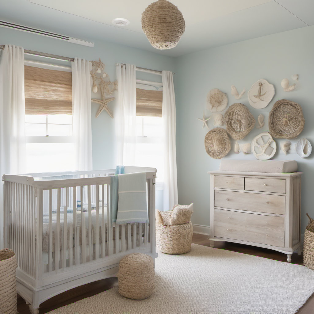 Coastal Baby Bedroom Design Ideas