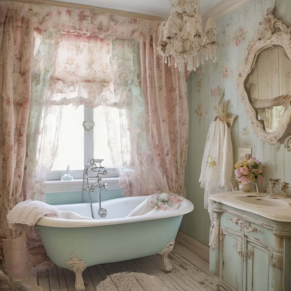 Shabby Chic Bathroom Décor Inspiration