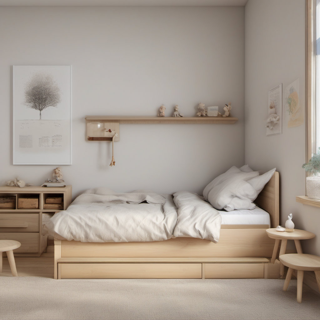Serene Minimalist Child Bedroom