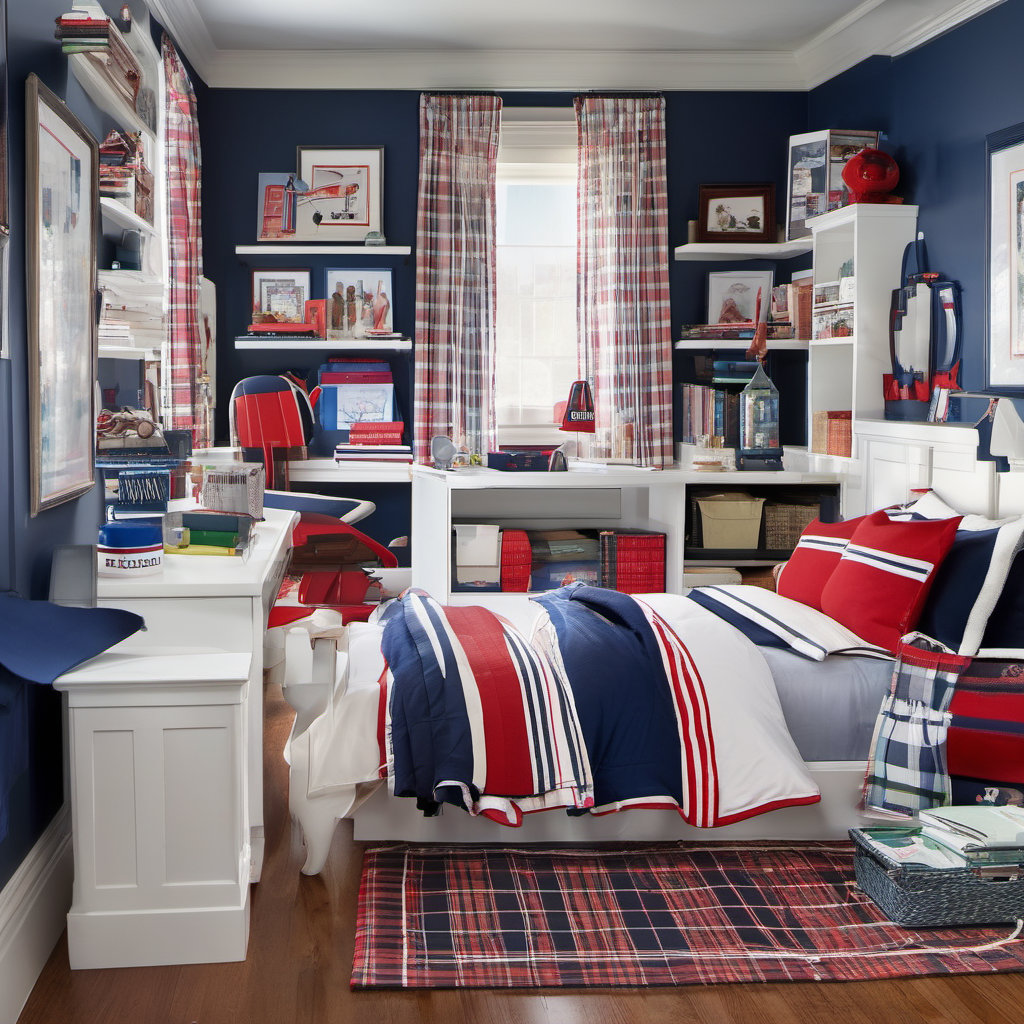 Preppy Style Child Bedroom