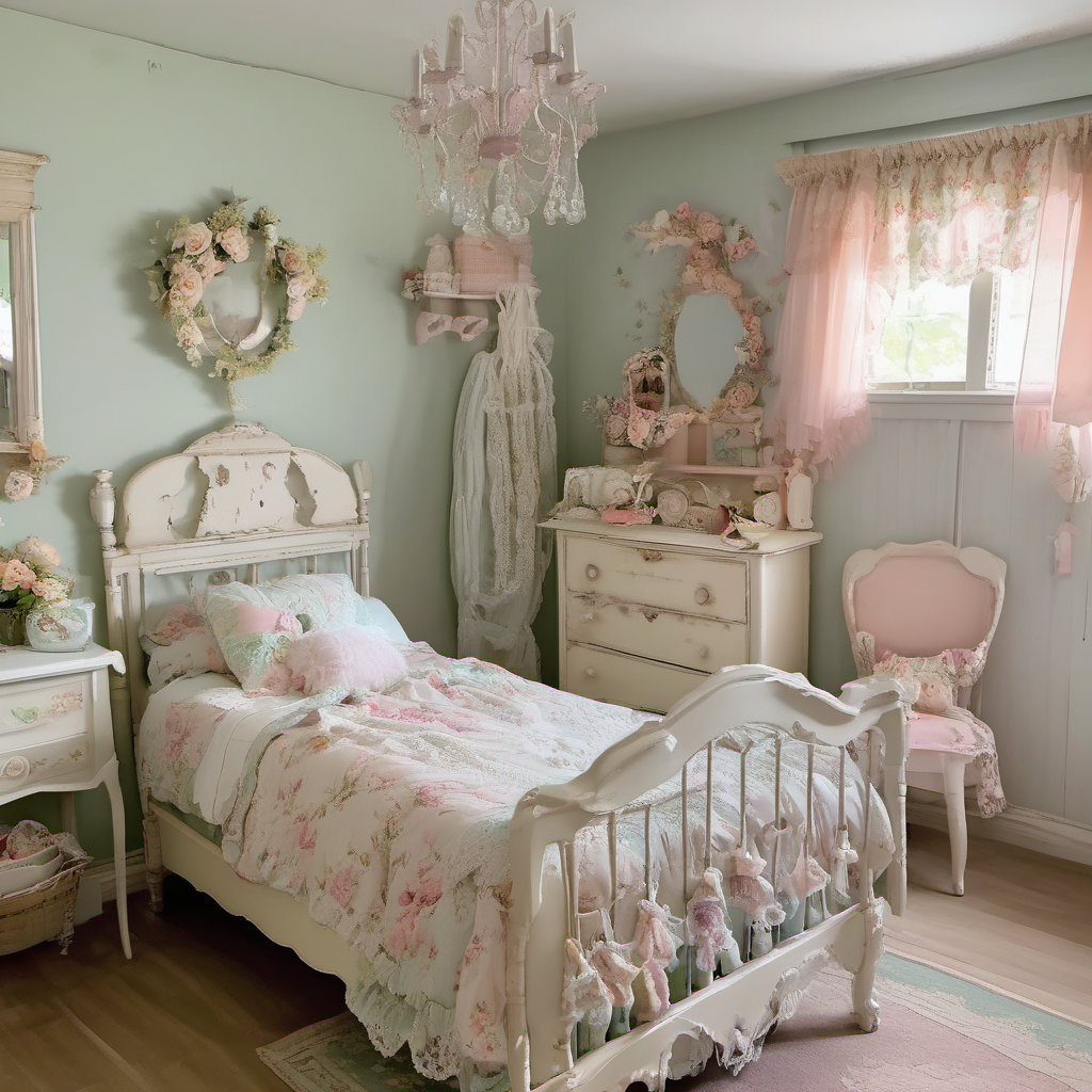 Whimsical Shabby Chic Child Bedroom