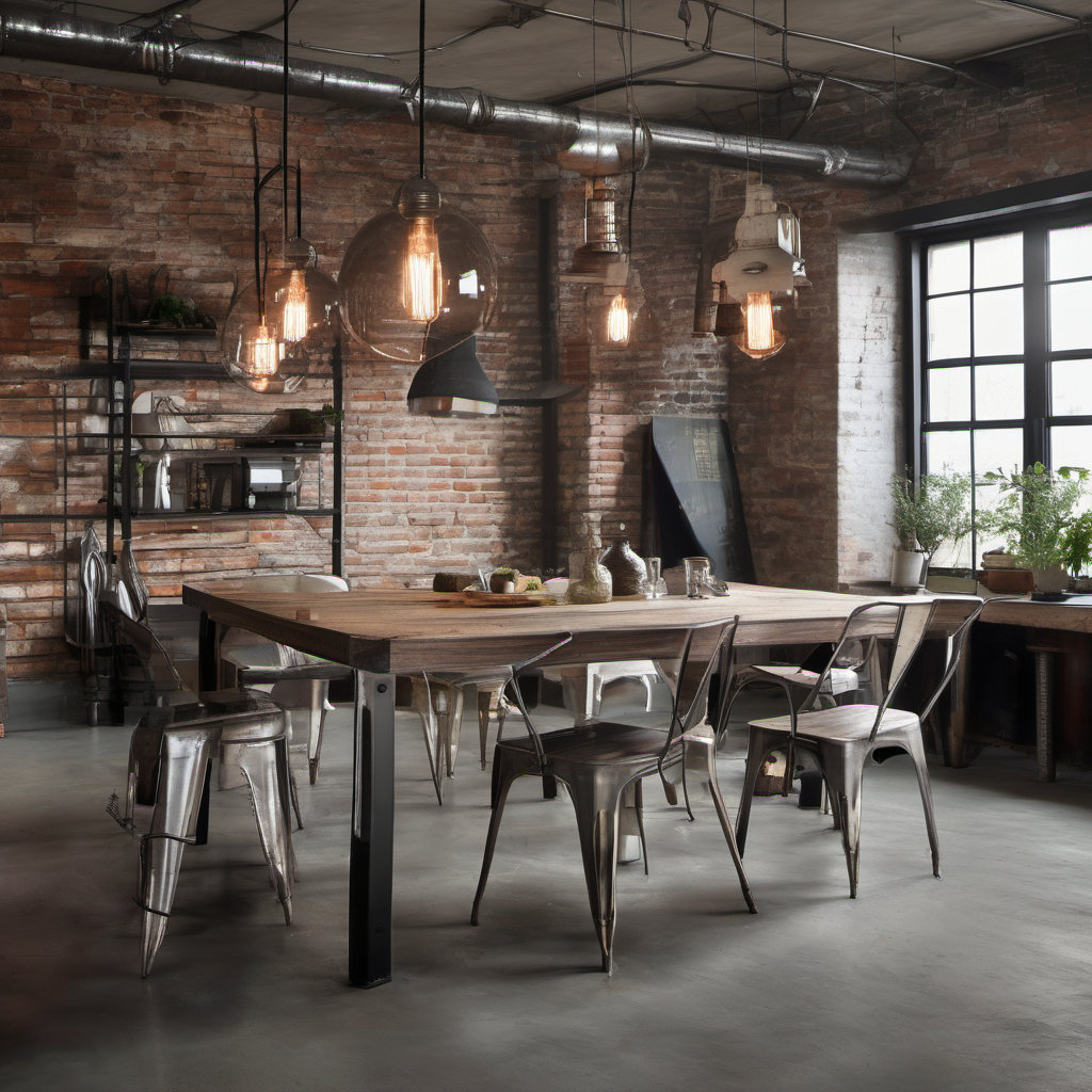 Transform Your Dining Room with Industrial Style