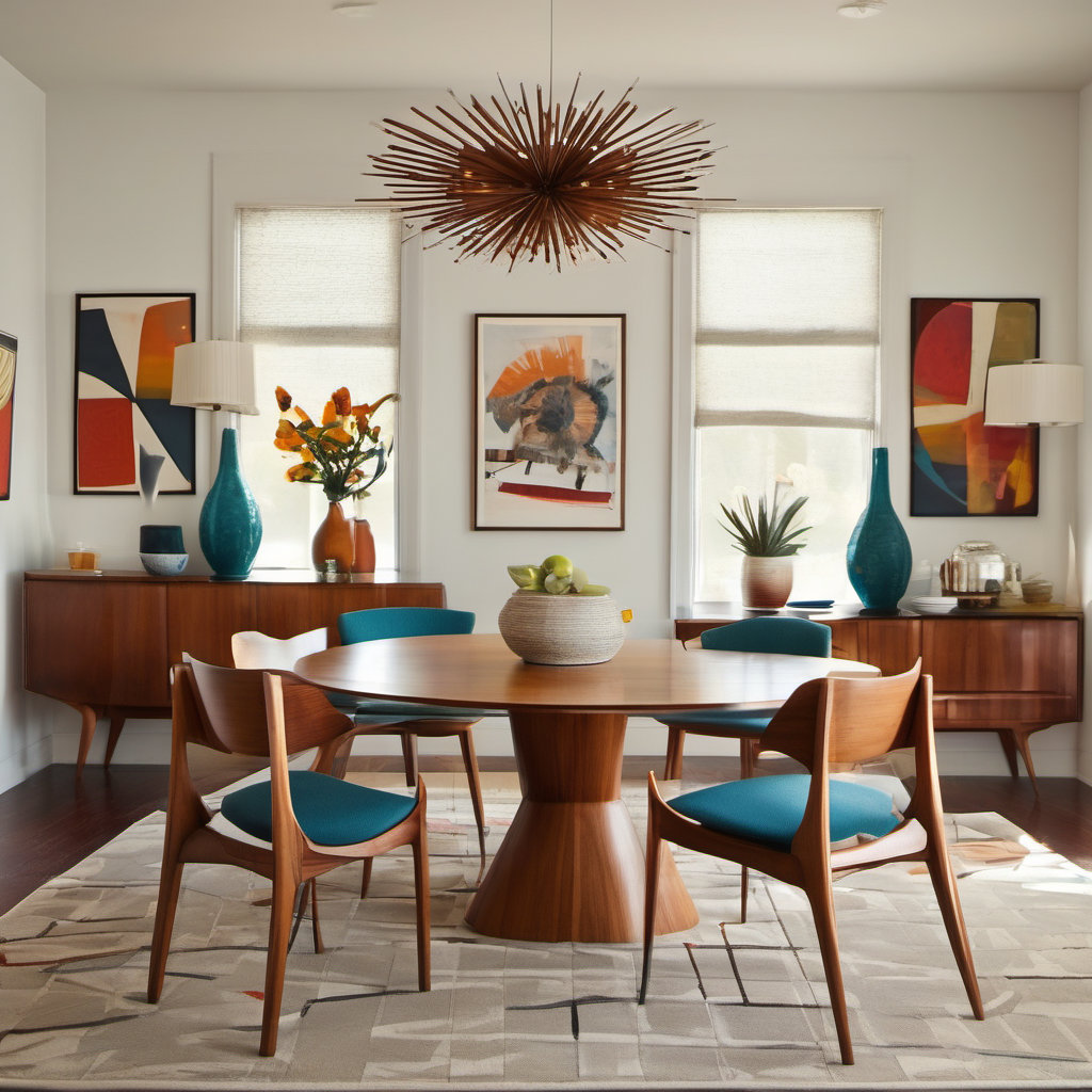 Stylish Mid-Century Modern Dining Room