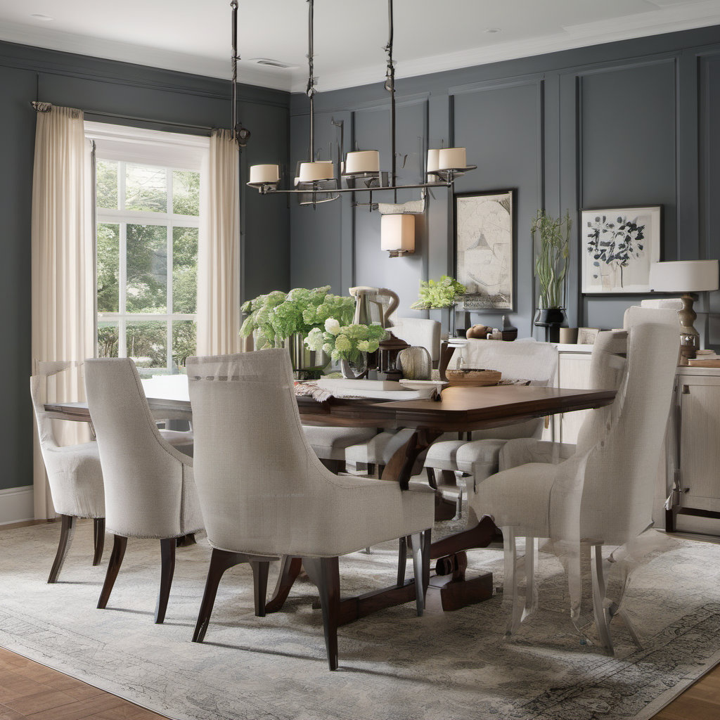 Transitional Style Dining Room