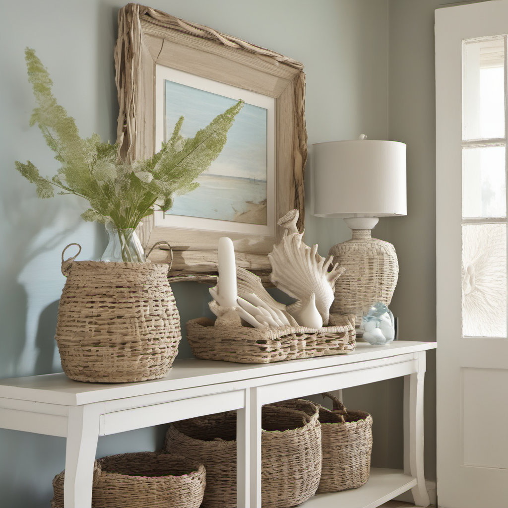 Coastal Style Entryway Foyer
