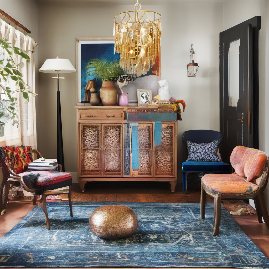 Eclectic Entryway Foyer