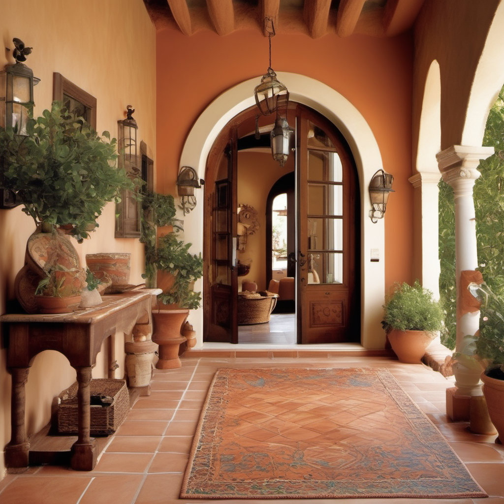 Mediterranean Style Entryway