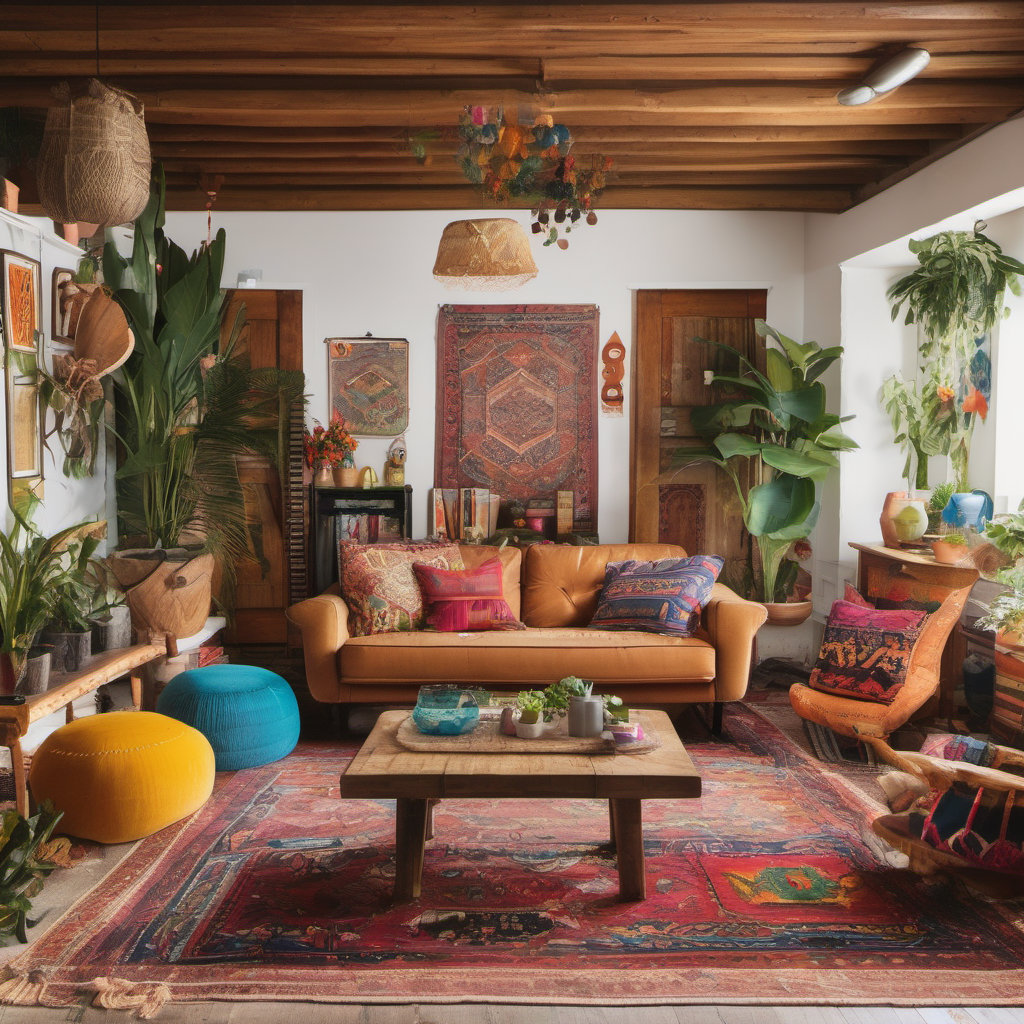 Cozy Bohemian Game Room