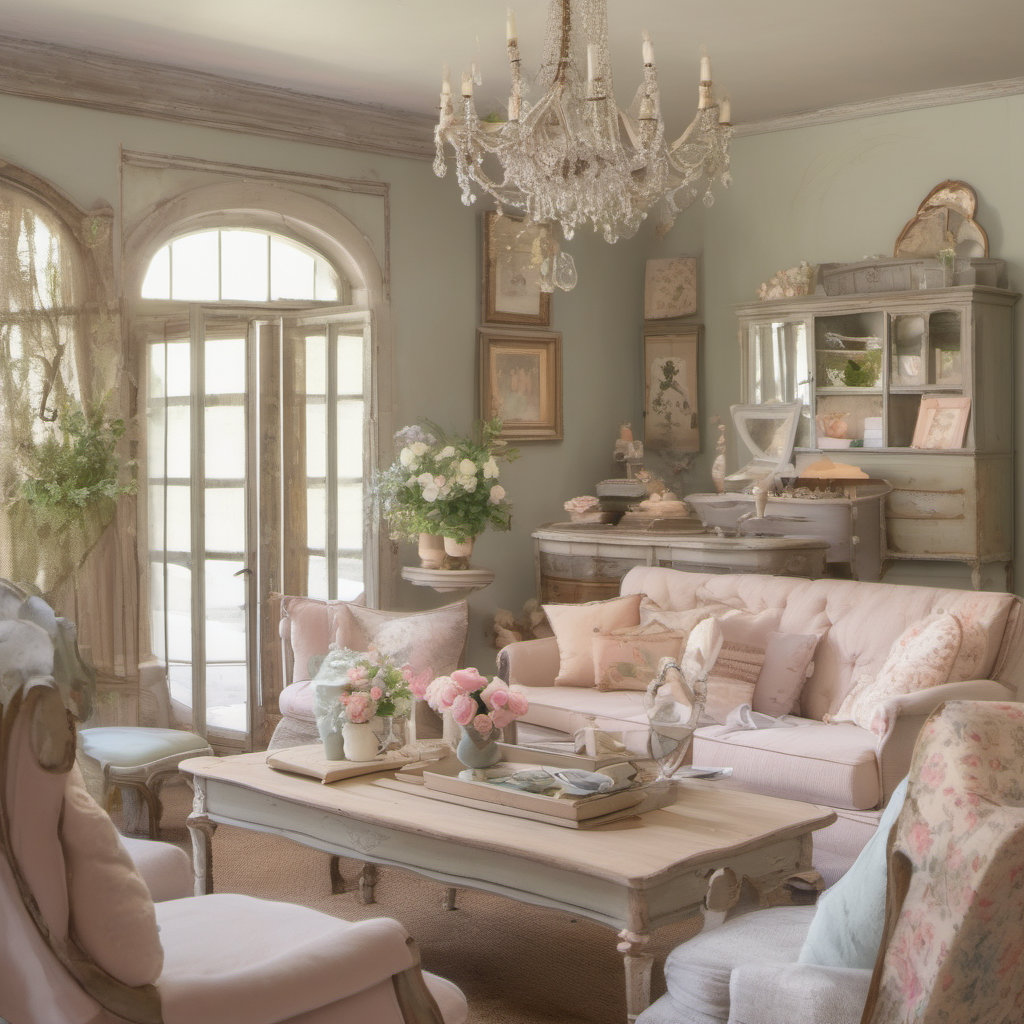 Charming Game Room with French Elegance