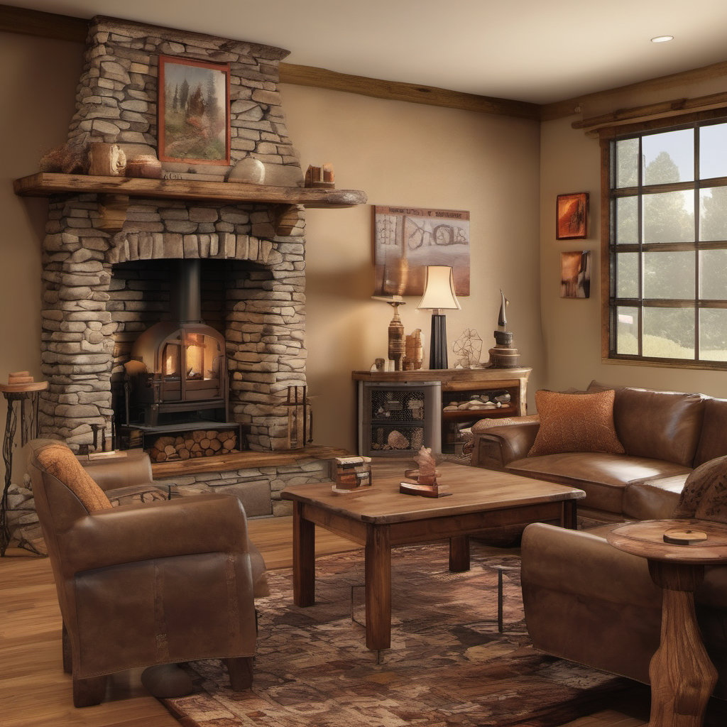 Cozy Rustic Gaming Retreat