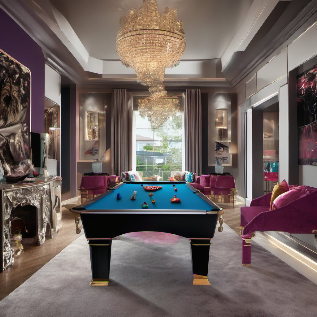 Transform Your Game Room with Hollywood Glam