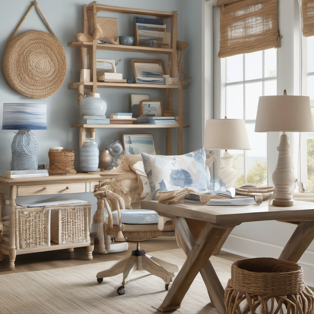 Beautiful Coastal Style Home Office