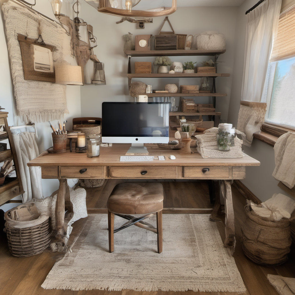 Farmhouse Style Home Office Inspiration