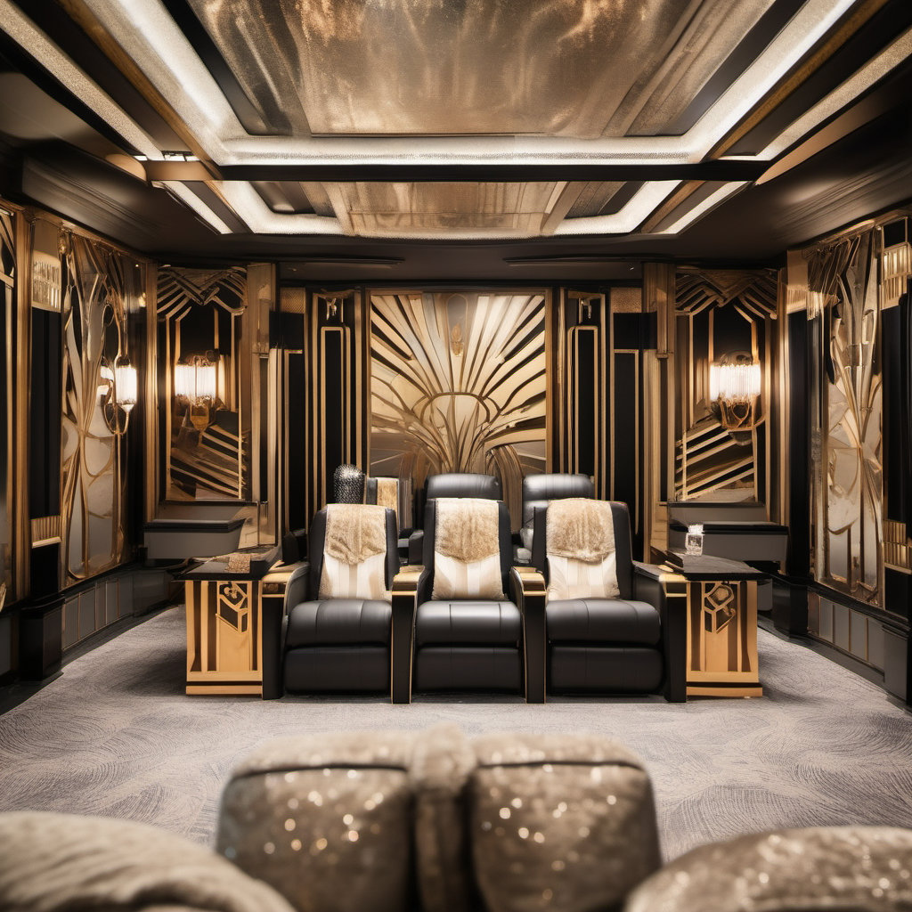 Experience the Art Deco Magic in Your Home Theater