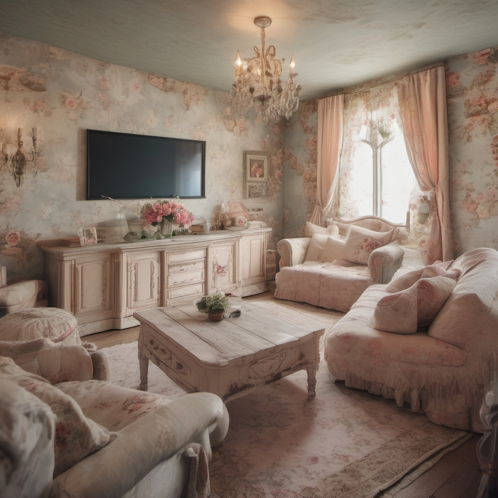 Home_theater_Shabby_Chic