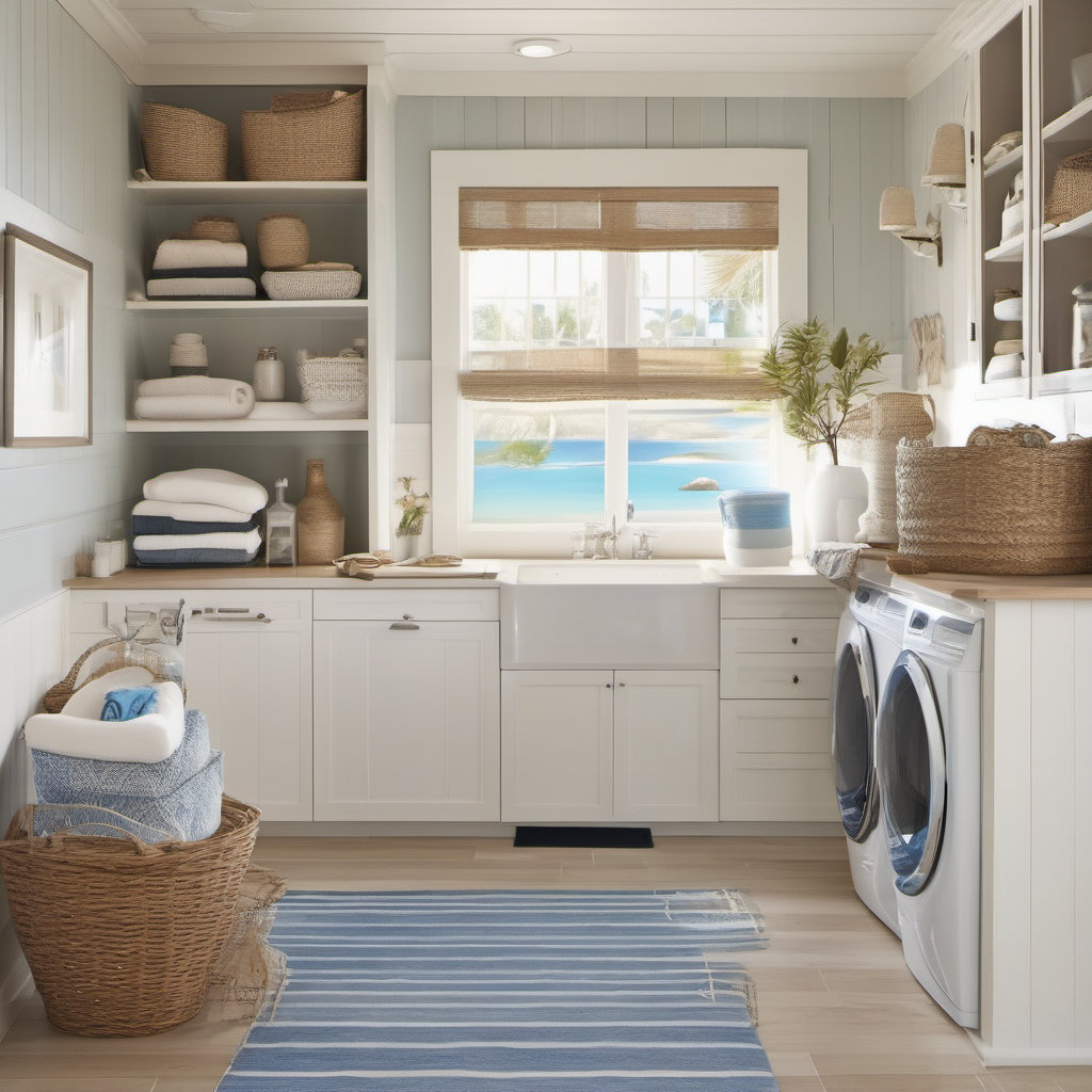 Transform Your Laundry Room with Coastal Style