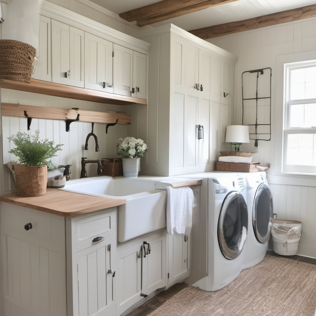 Farmhouse Style Laundry Room