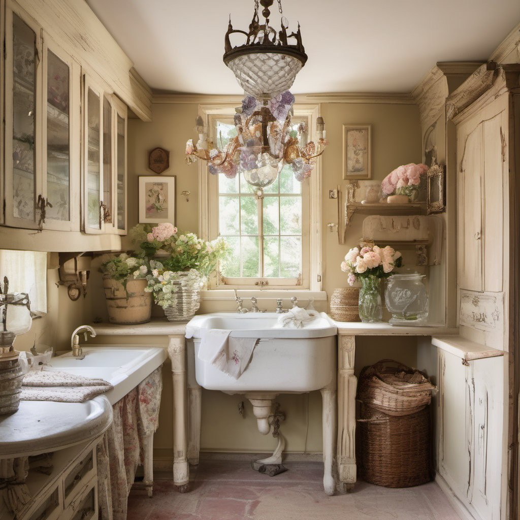 Charming French Country Style Laundry Room
