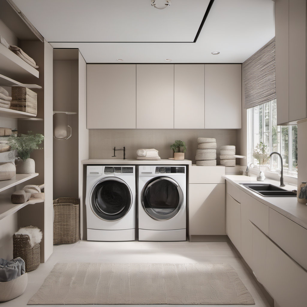 Minimalist Laundry Room