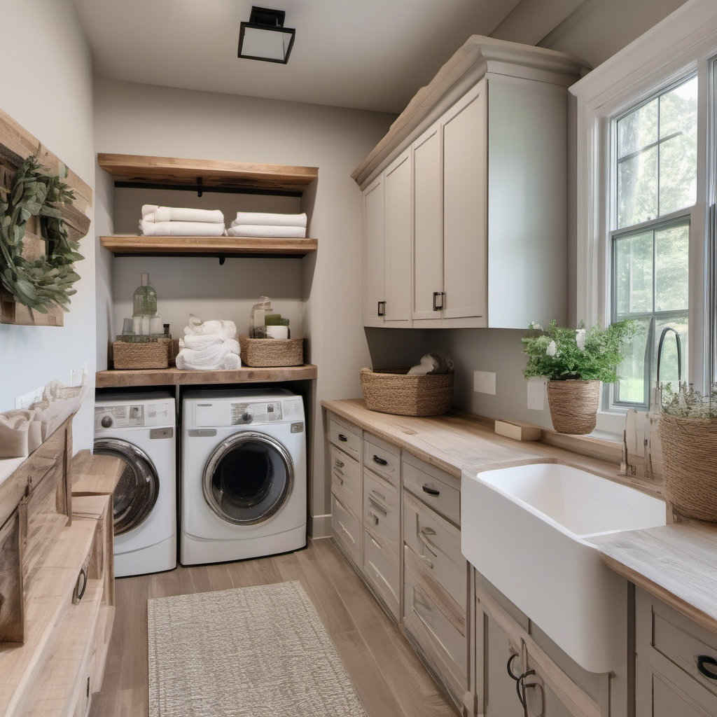 Modern Farmhouse Laundry Room