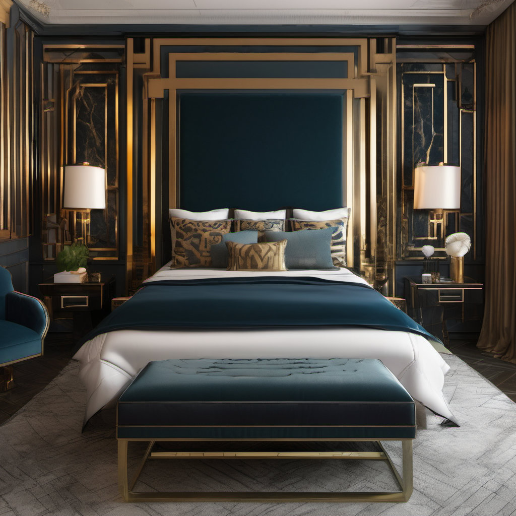Art Deco Inspired Bedroom