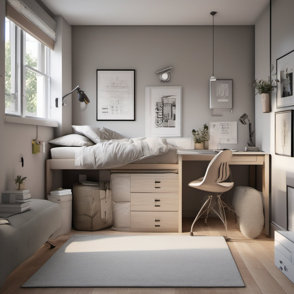 Cozy Contemporary Dorm Room Inspiration