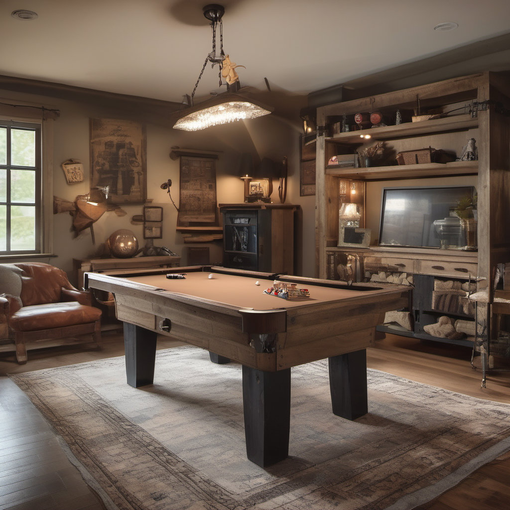 Cozy Farmhouse Game Room