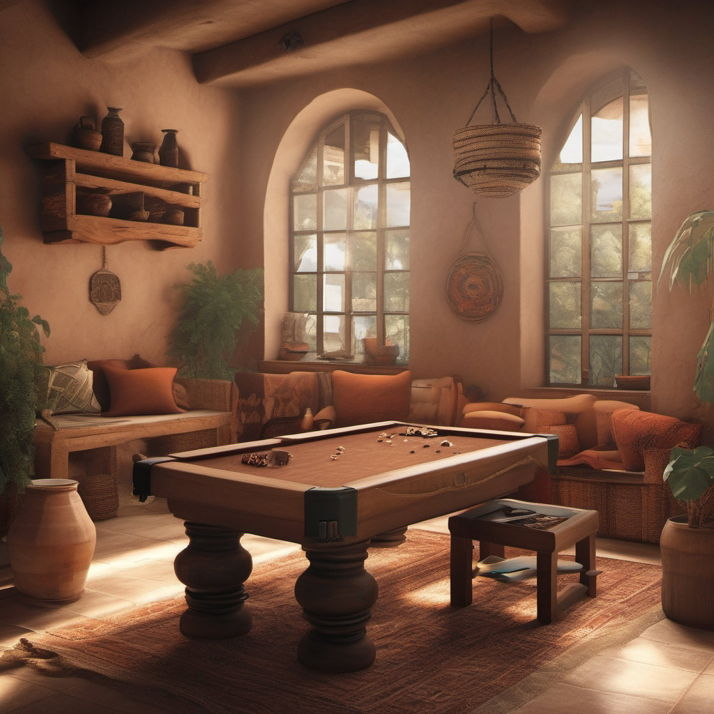 Mediterranean Inspired Game Retreat