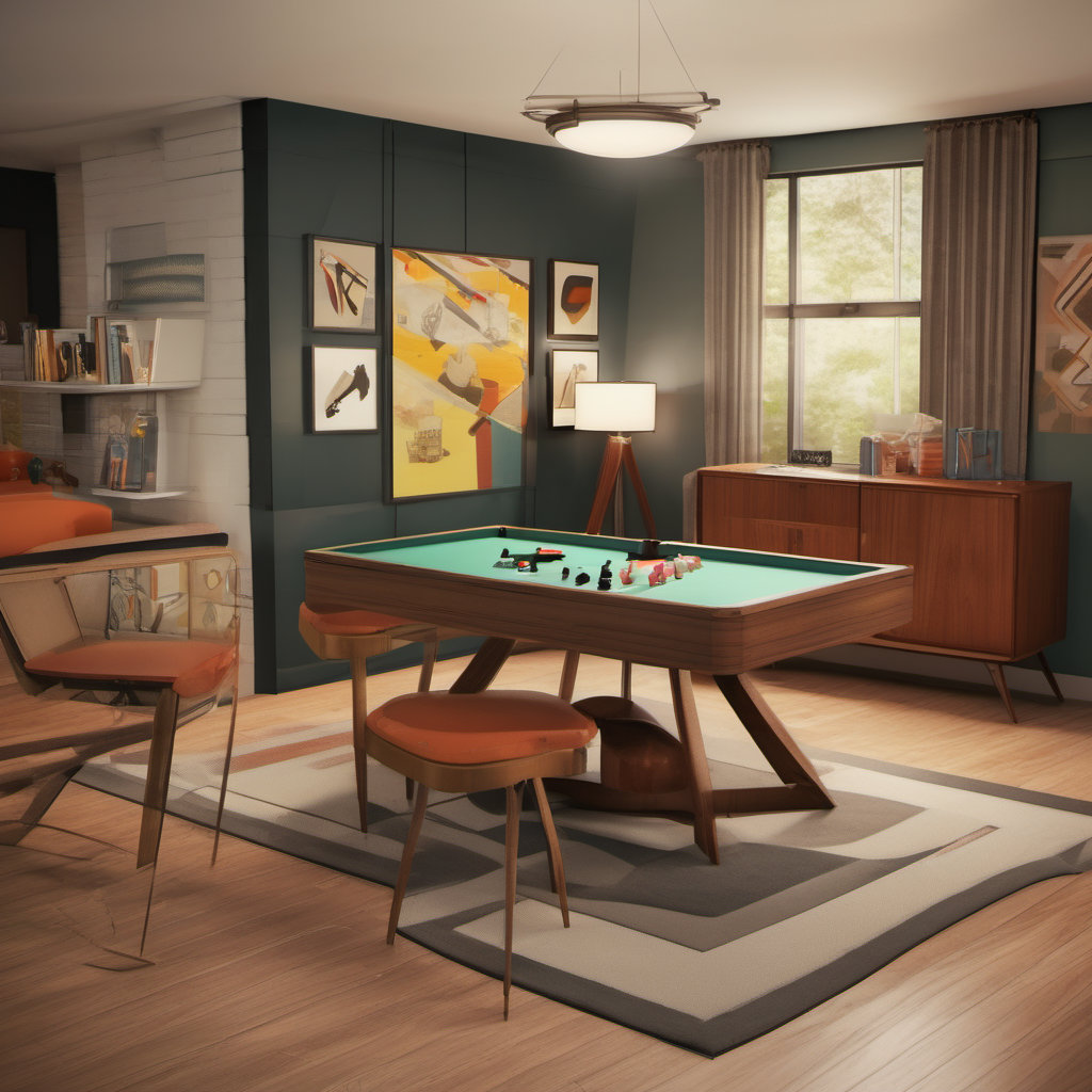 Mid-Century Game Room Design
