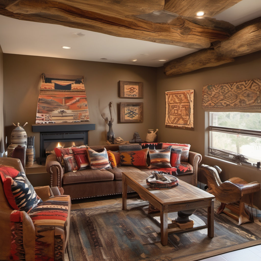 Southwestern Inspired Game Room