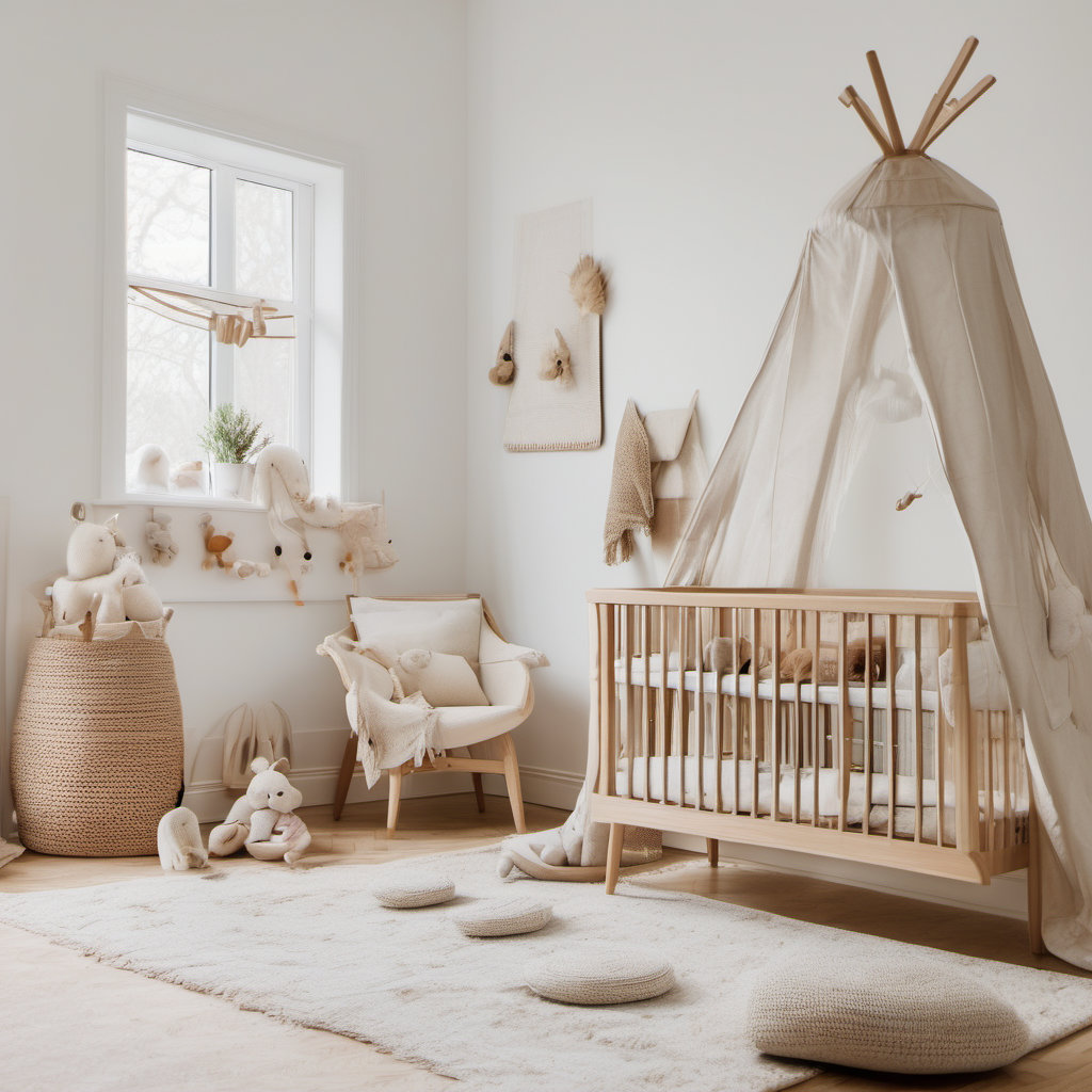 Scandinavian Style Nursery: A Cozy Kids Bedroom