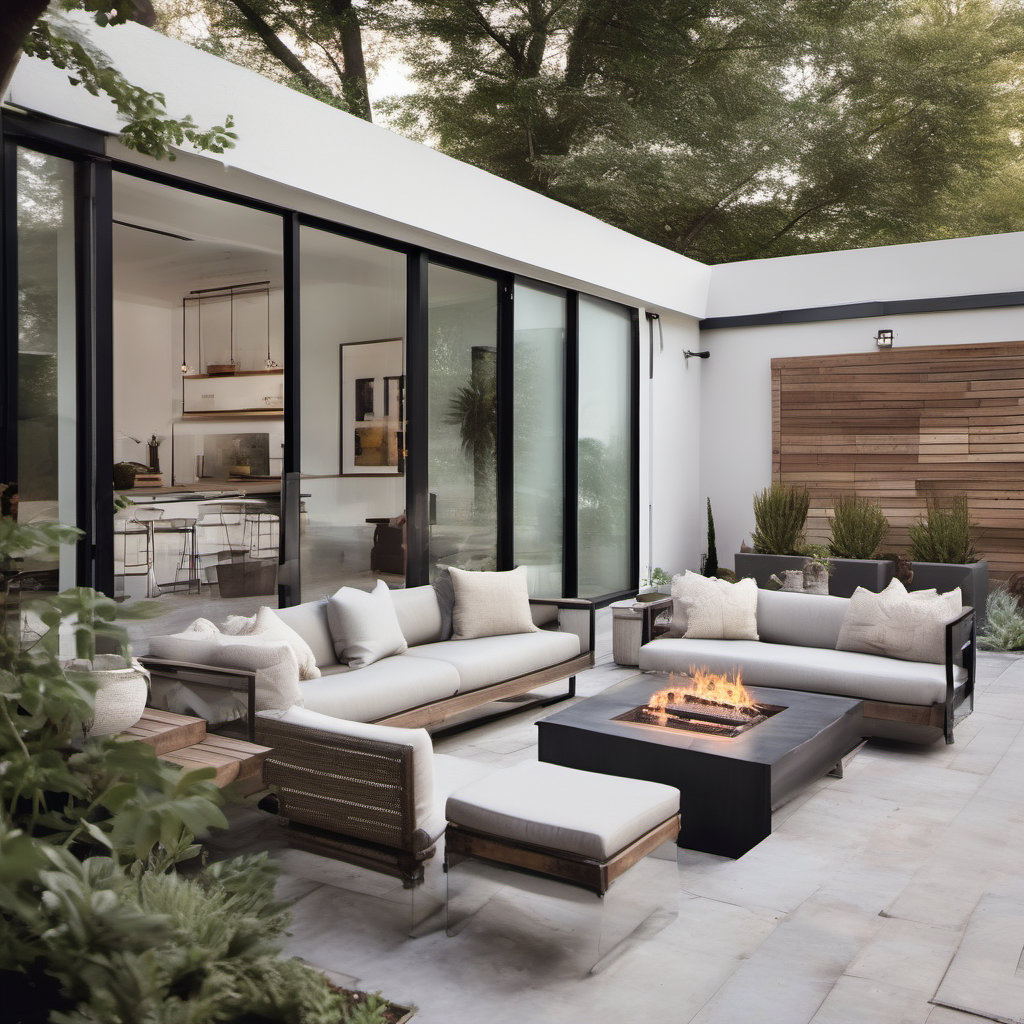 Contemporary Outdoor Patio Deck