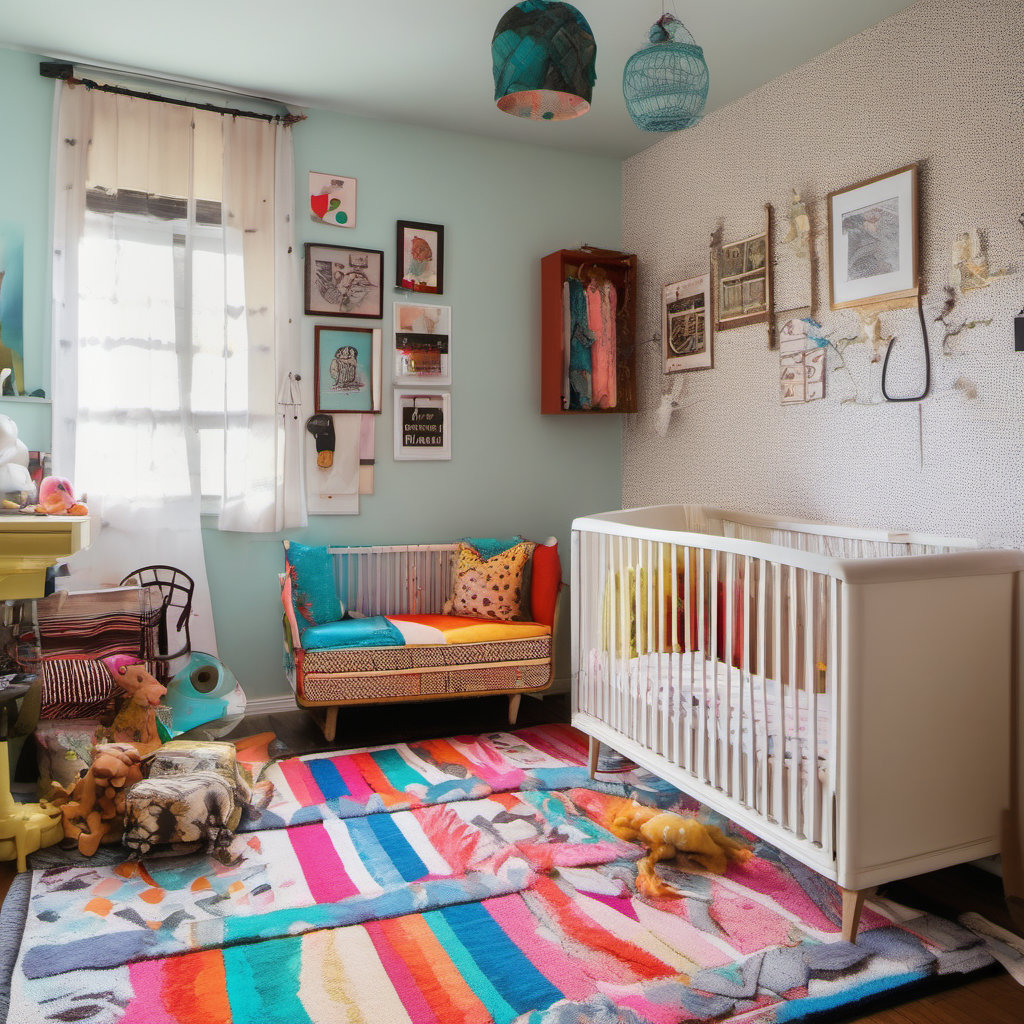 Eclectic Baby Bedroom
