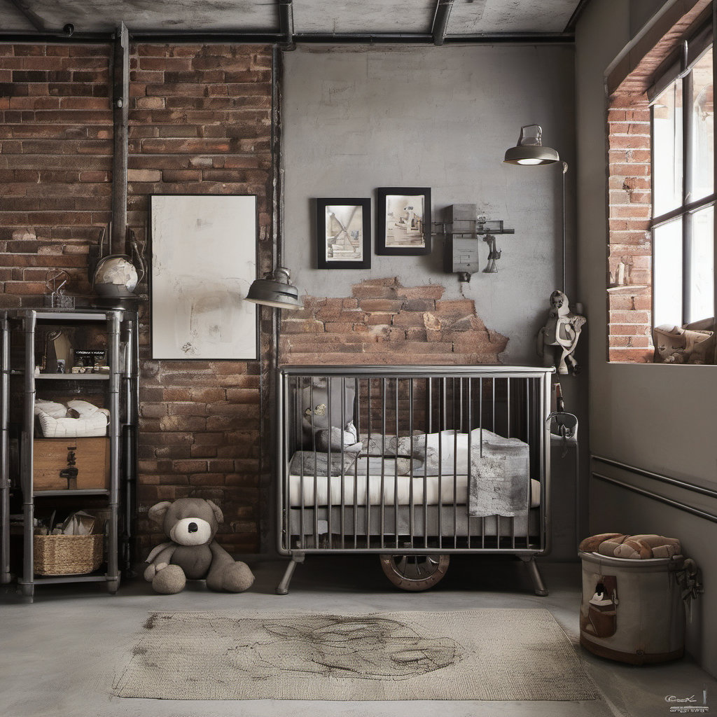 Creating a Chic Industrial Baby Bedroom