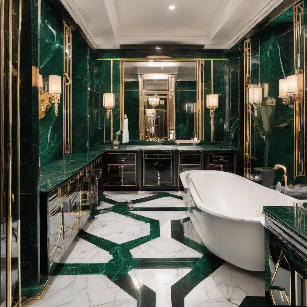 Elegant Art Deco Bathroom