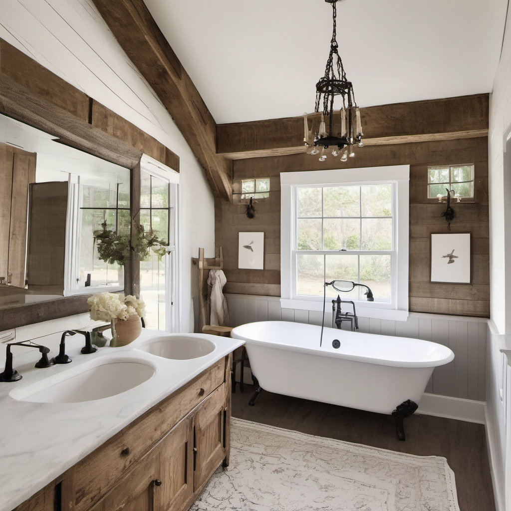 Cozy Farmhouse Bathroom Inspiration