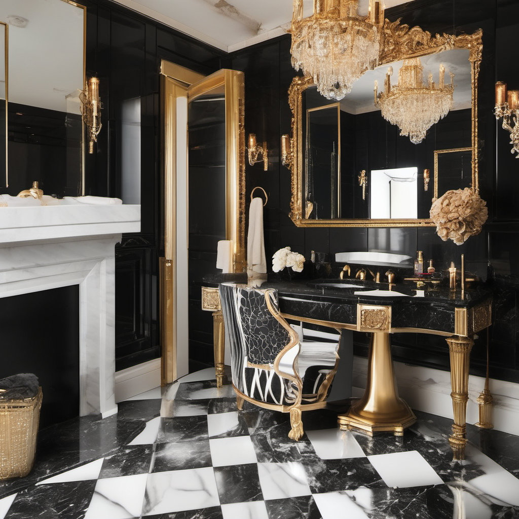 Transform Your Bathroom with Hollywood Regency Style
