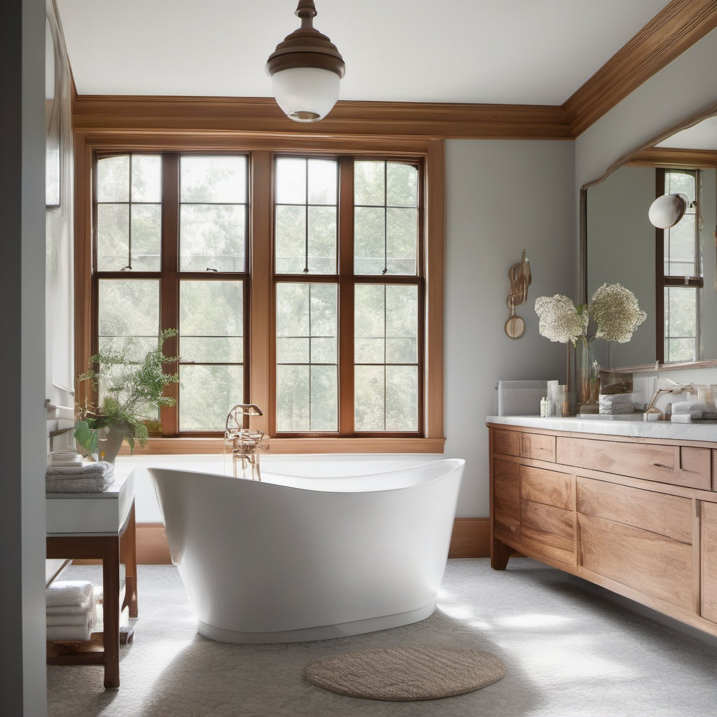 Elegant Transitional Bathroom Design