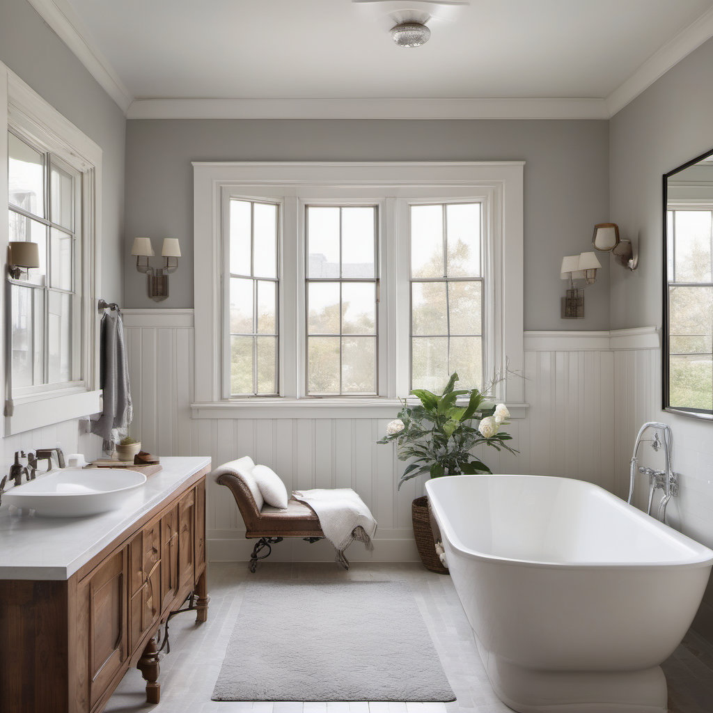 Transitional Style Bathroom
