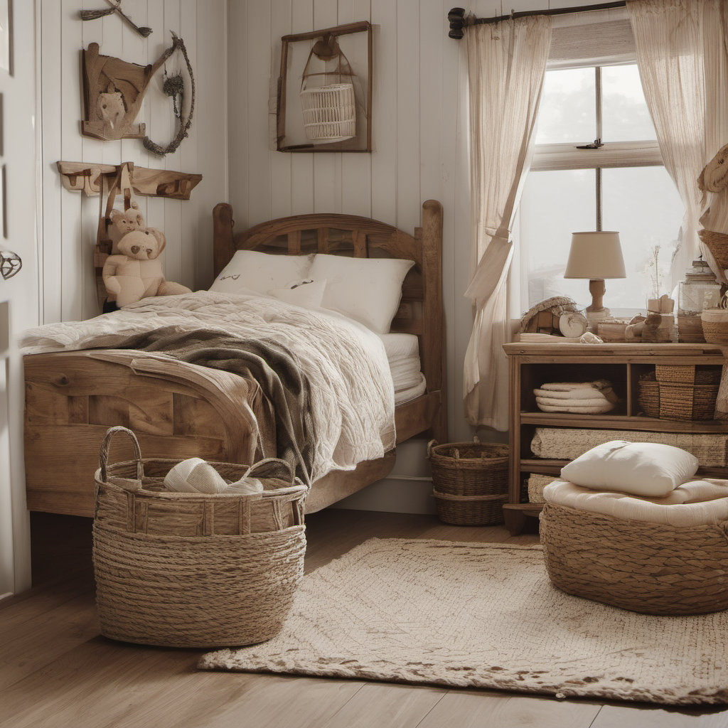 Cozy Farmhouse Style Child Bedroom