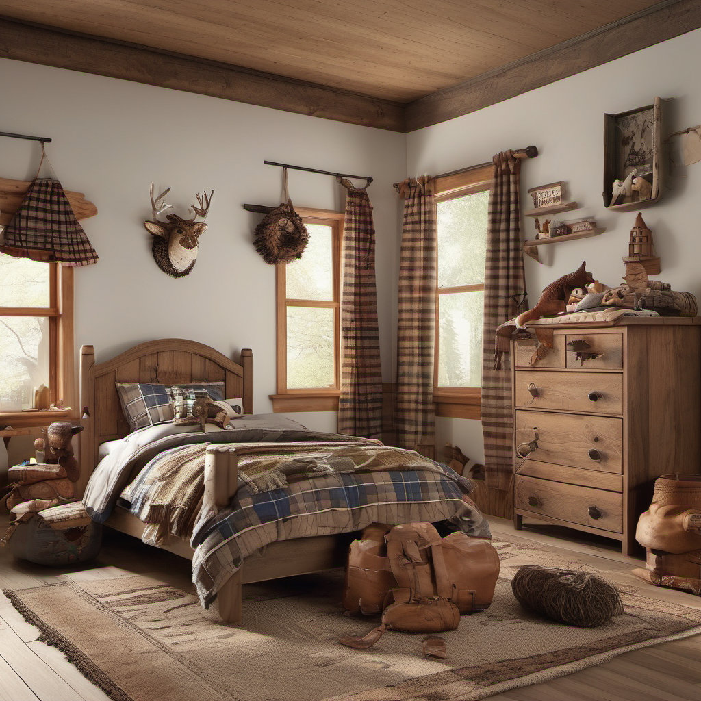 Charming Rustic Child Bedroom