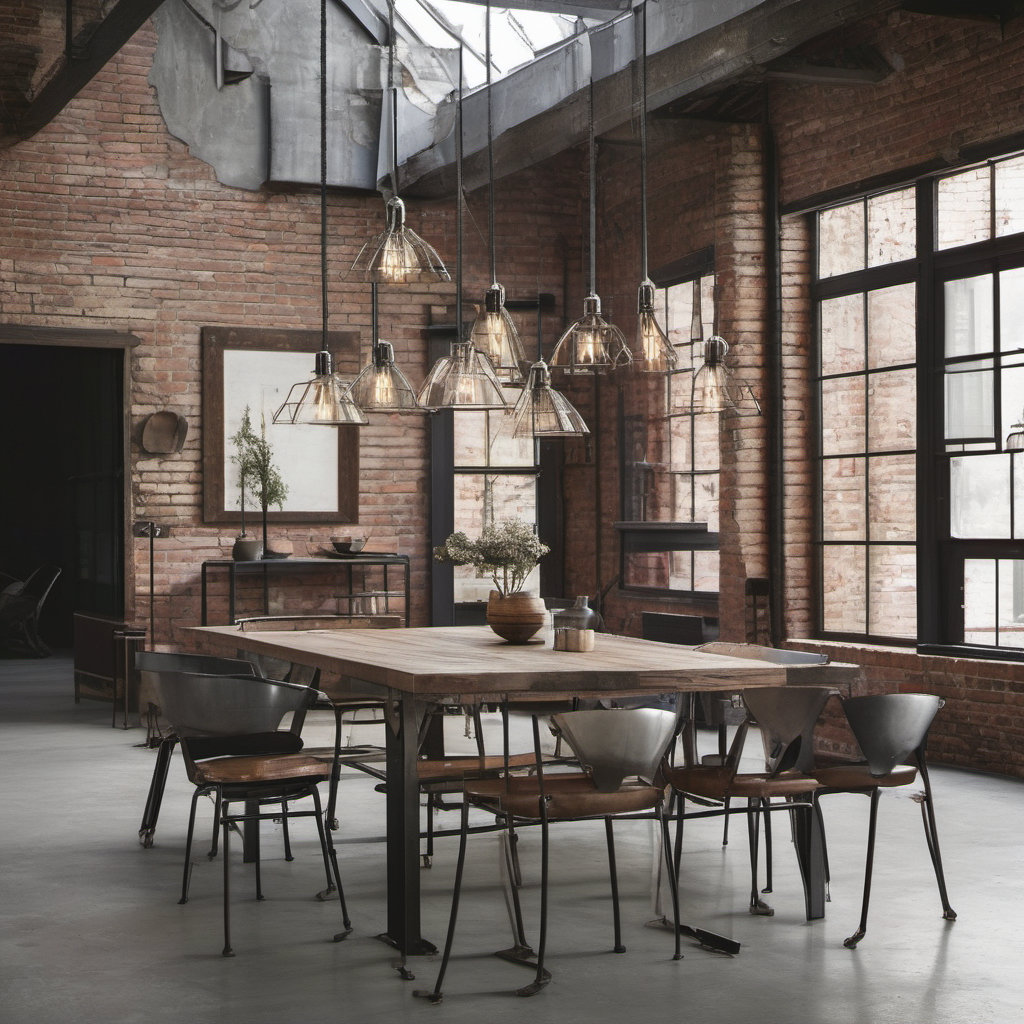 Embrace the Industrial Dining Style