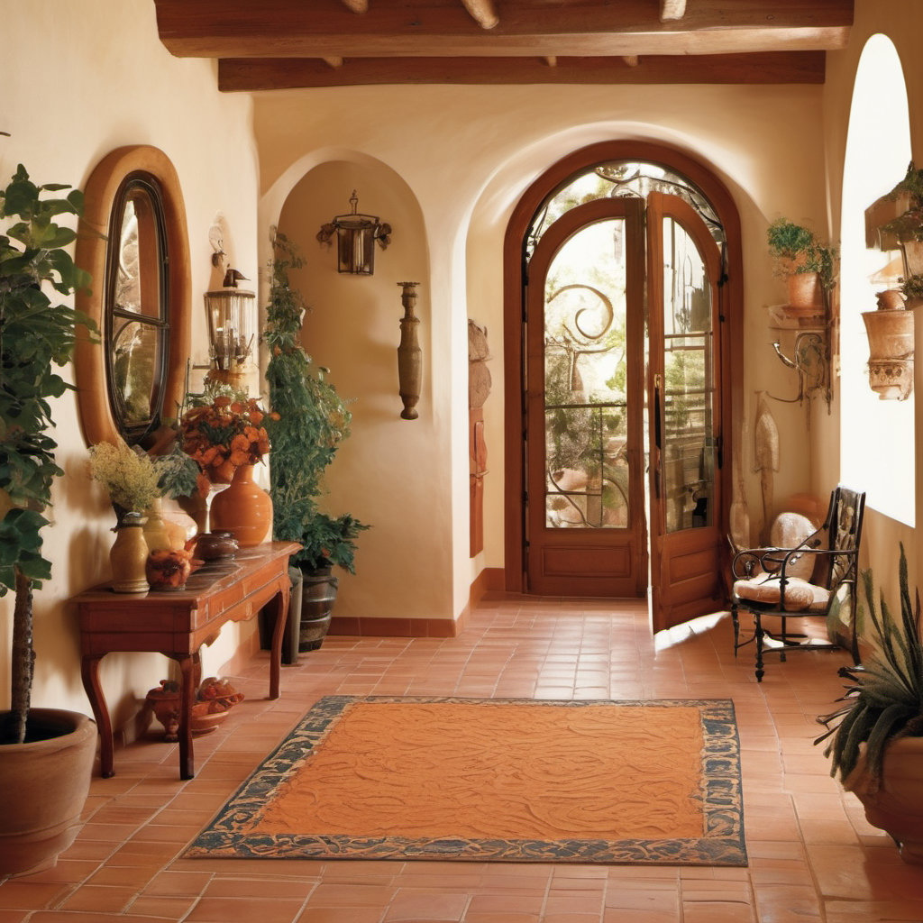 Mediterranean Style Entryway Foyer