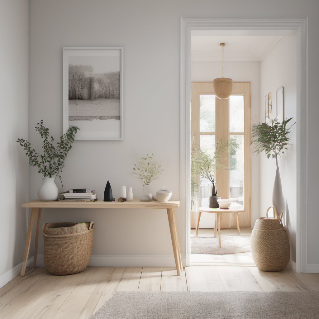 Serene Scandinavian Entryway