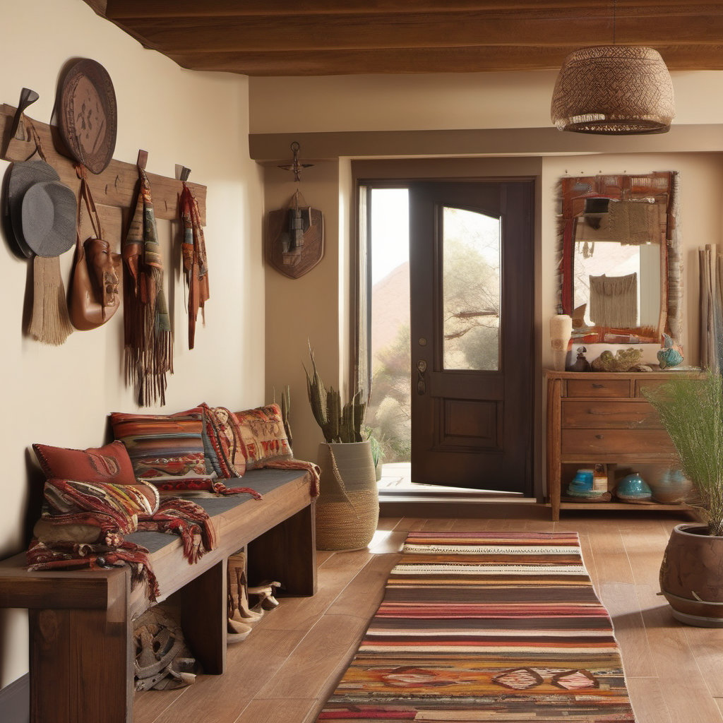 Southwestern Style Entryway Foyer