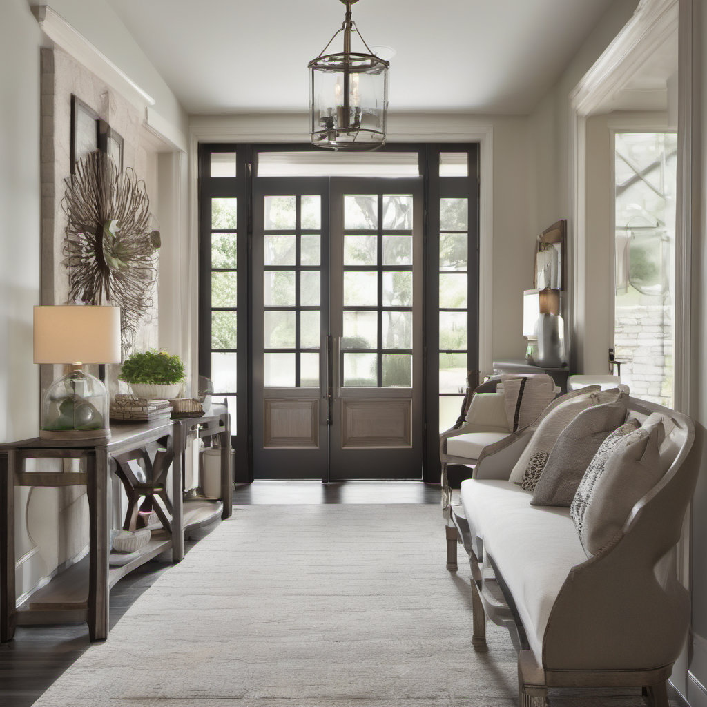 Stylish Transitional Entryway Foyer