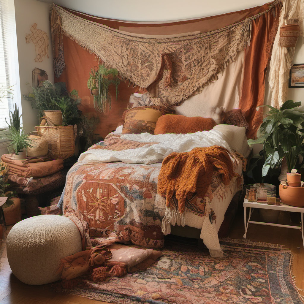 Bohemian Style Dorm Room