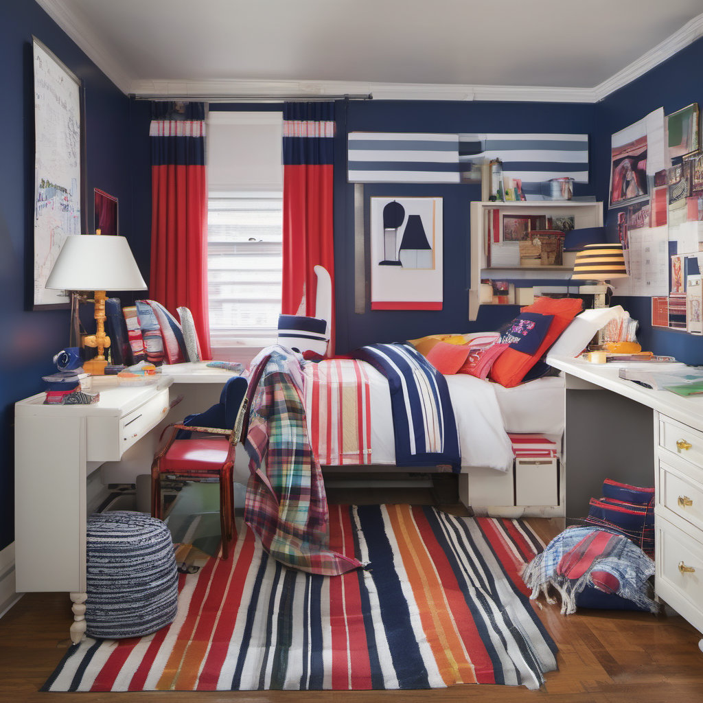 Elegance in Preppy Style: A Cozy Retreat