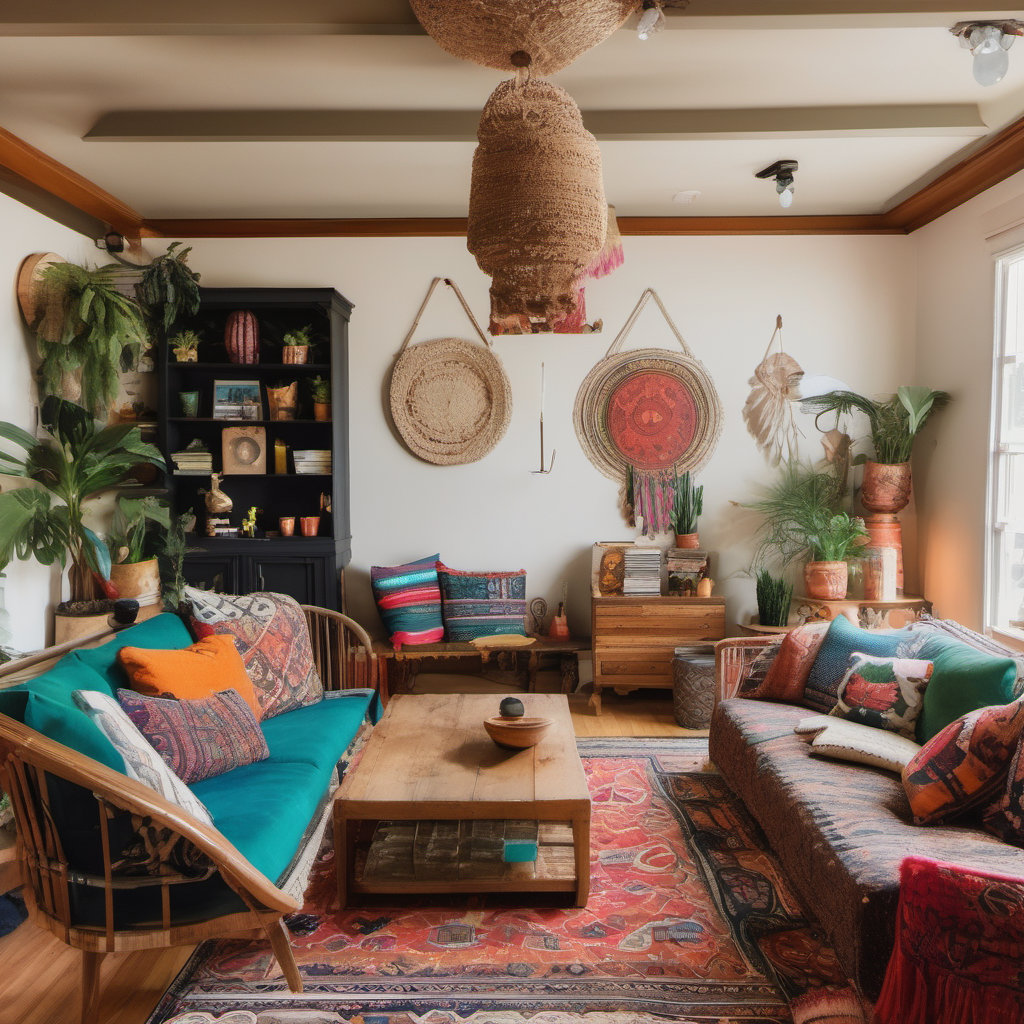 Stylish Bohemian Game Room