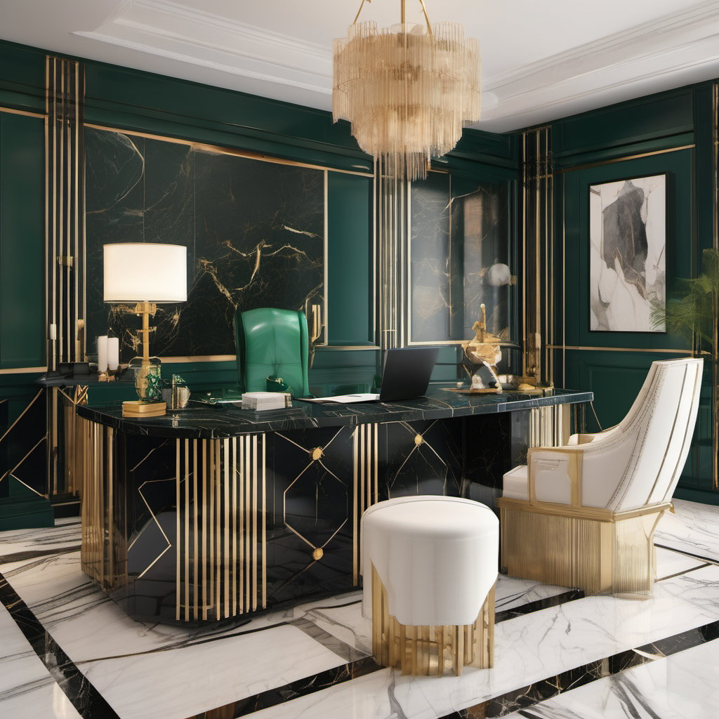Transforming Your Workspace: Art Deco Home Office Inspiration